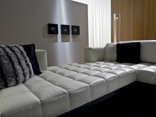 canapé cuir blanc fixe places gris clair jaune modulable noir orange rouge taupe violet design haut gamme luxe magasin meuble italiens qualité sur mesure