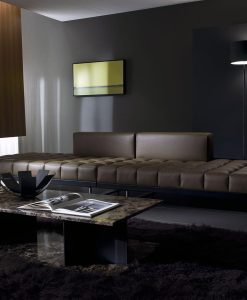 canapé cuir blanc fixe places gris clair jaune modulable noir orange rouge taupe violet design haut gamme luxe magasin meuble italiens qualité sur mesure