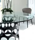 table ronde salle a manger 6 8 10 12 personnes blanche en verre salon chaise noir prix yacht design haut de gamme luxe magasin moderne ligne contemporains