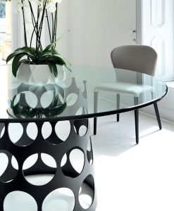 table ronde salle a manger 6 8 10 12 personnes blanche en verre salon chaise noir prix yacht design haut de gamme luxe magasin moderne ligne contemporains