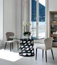 arredamento casa ufficio on line moderno di lusso 2015 design inspiration web made in italy tavolo vetro temperato cristallo trasparente prezzi rotondo