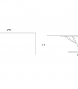 Java est une table rectangulaire en bois haut de gamme réalisée en Italie. Cette table de salle à manger en bois combine élégance, modernité et design.