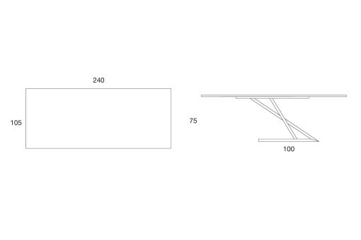 Java est une table rectangulaire en bois haut de gamme réalisée en Italie. Cette table de salle à manger en bois combine élégance, modernité et design.