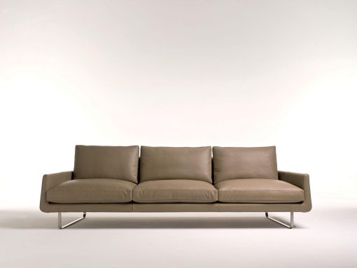 canapé cuir Umberto Asnago arrondi blanc chesterfield fixe places gris clair modulable noir original orange relax rouge taupe violet xxl i 4 mariani