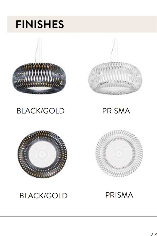 Kalatos pendant lamp - colours and finishes