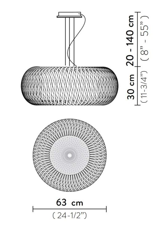 Kalatos pendant lamp - size