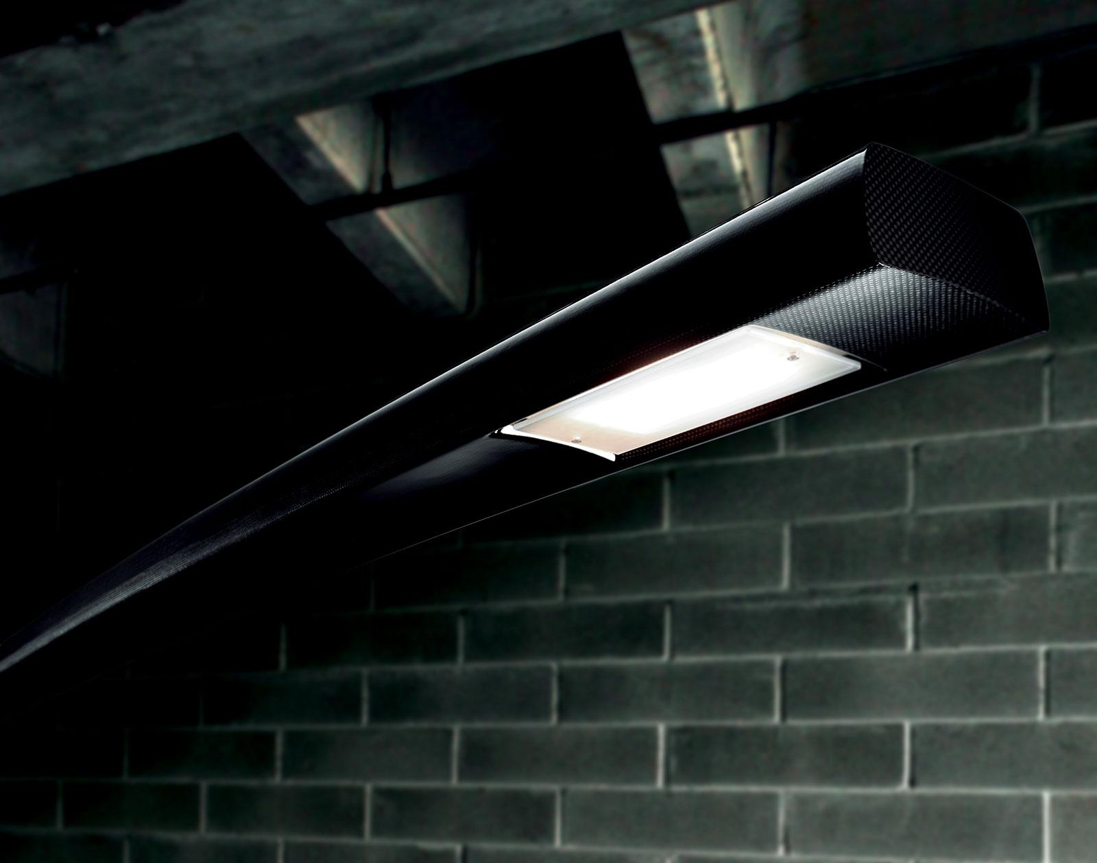 Lampade Da Soffitto Moderne A Led : Katana lampada da terra in fibra di carbonio italy dream design