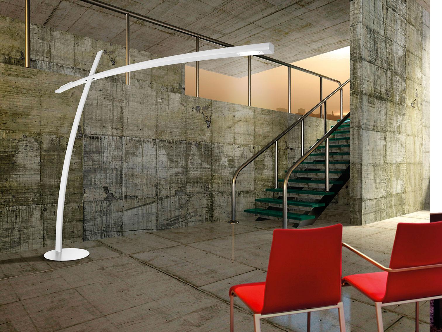 Lampade Da Soffitto Moderne A Led : Katana lampada da terra in fibra di carbonio italy dream design