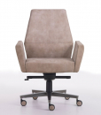 If you look for warm shades Kefa conference armchair in brown leather will complete your office furniture with class and elegance. Design by Matteo Nunziati