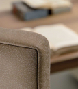 If you look for warm shades Kefa conference armchair in brown leather will complete your office furniture with class and elegance. Design by Matteo Nunziati