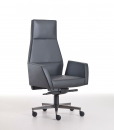 Meublez votre prestigieux bureau avec un luxueux fauteuil de direction en cuir noir. Achat en ligne et livraison gratuite. Design Matteo Nunziati.