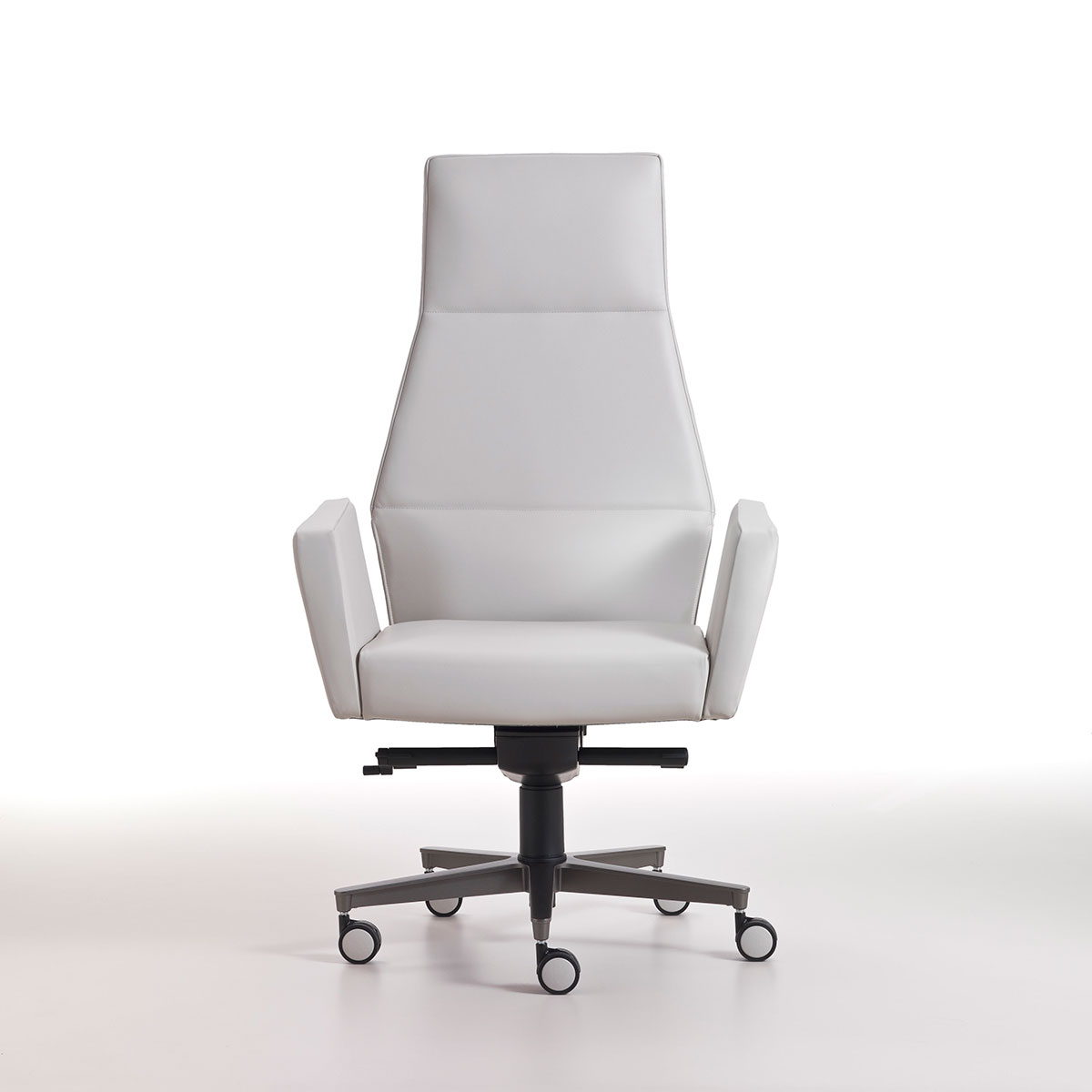 Kefa fauteuil de direction en cuir blanc