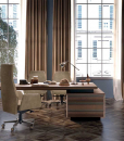 Matteo Nunziati's Kefa office furniture will furnish the most prestigious offices with its modern and luxurious style. Free delivery.