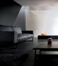 canape cuir blanc fixe places gris clair noir original orange design haut gamme luxe maison magasin salon meuble contemporains vente site italiens qualité