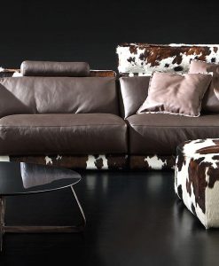 canapé cuir blanc fixe 3 places gris clair jaune noir original orange relax rouge taupe violet xxl xl ameublement design haut de gamme luxe magasin moderne