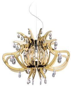 Shining gold colour. Fascinating modern and original design. High-quality handmade in Italy. Recyclable materials. Worldwide home delivery.