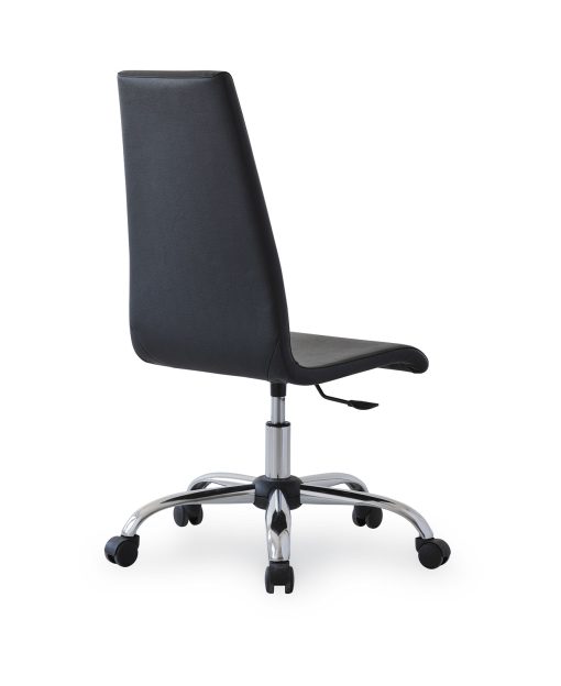 Lilo is an adjustable height swivel office operator seat that presents a linear and clean design. This luxury chair adds style and function to any office.