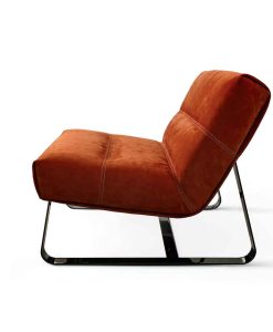 Loft Armchair in leather and metal