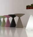 Table basse ronde avec copartiment porte objets. Vente en ligne de tables basses design et meubles haut de gamme made in Italy.