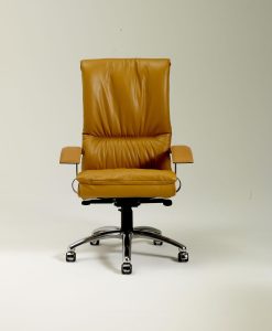 fauteuil directionnel cuir bureau gris haut dossier jaune noir original pivotant qualité rouge tournant taupe design haut gamme luxe magasin vente italiens