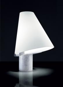 lampada tavolo vetro murano scrivania hotel lusso soggiorno illuminazione ufficio moderne vendita online alogena made in Italy marmo bianco Carrara