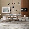 Oval design dining table made in italy. Marble table designed by Umberto Asnago. Buy online our luxury Italian furniture for home, office, garden.
