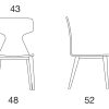 Monica est une chaise bicolore en bois et éco cuir très originale. Découvrez notre collection de chaises de salle à manger ou bureau au design italien.