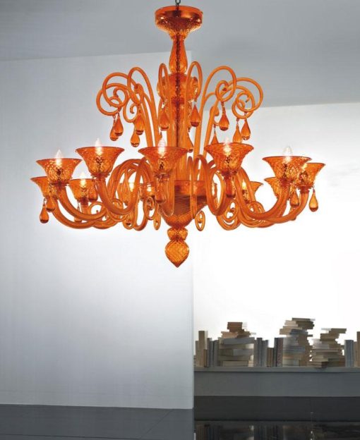 lampadaire de salon suspension italien haut de gammes verre de Murano lampe luxe luminaire design luxe moderne vente site italien lampe lumiere lustre