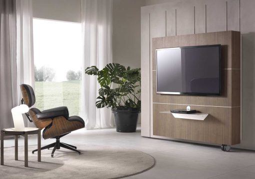 Open is an openable TV cabinet designed by the arch. Fabio Rebosio. Buy online designer furniture, elegant and contemporary items handcrafted in Italy.