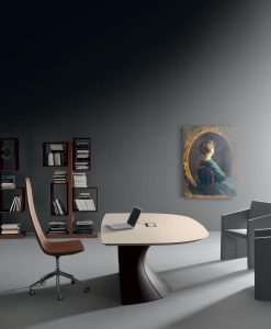 bureau directionnel cuir MDF Mario Mazzer design haut de gamme luxe moderne en ligne mobilier meuble bureau internet site italiens qualité managerial