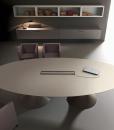 tavolo da riunione Mario Mazzer legno cristalplant arredamento ufficio moderno lusso design web made in italy originale prezzi dimensioni cm.