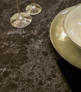 Majestic ceramic dining table, sculptural and elegant. Made in Italy with the best know-how and materials. Design by Riccardo Buscato. Free home delivery.