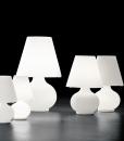 Paralume est une lampe à poser en verre soufflé blanc avec double allumage. Laissez-vous séduire par notre collection de lampes de chevet en verre design.