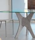 Pantheon is a beautiful rectangular fixed glass table. Anchor your entertaining ensemble in upscale glamour with this chic and contemporary glass dining table.