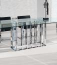 Place Vendôme est une table rectangulaire de salle à manger aux dimensions généreuses 220 x 110 x h75.Achetez en ligne nos tables de salle à manger en verre
