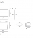 Plurimo rectangular transformable table. Design by Hanno Giesler