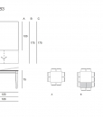 Plurimo square transformable table. Design by Hanno Giesler