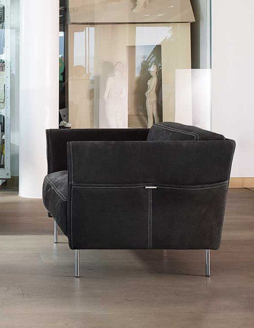 Trench Leather Armchair