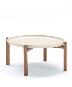 PONG Low coffee table in solid ash wood