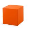 Complément d'ameublement, ce pouf carré est revêtu de cuir ou d'eco-cuir. Nombreuses couleurs disponibles. Achat en ligne. Livraison à domicile.