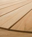 Tavolo di lusso per giardino e terrazza. Teak Indonesiano. Piano rotondo diametro 150 cm. Vendita online di mobili di lusso da esterno.