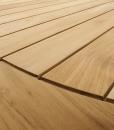 Tavolo di lusso per giardino e terrazza. Teak Indonesiano. Piano rotondo diametro 150 cm. Vendita online di mobili di lusso da esterno.