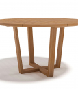 Tavolo di lusso per giardino e terrazza. Teak massiccio asatico. Piano rotondo diametro 150 cm. Vendita online di mobili di lusso da esterno.