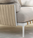 Luxurious and comfortable outdoor white and beige garden lounge set. Shop online to furnish your garden or yacht with the best high quality items.