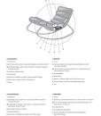 Luxurious rocking chair designed by Stefano Conficconi. wood, chrome metal and nubuck leather. Shop for modern Italian furniture. Free home delivery.