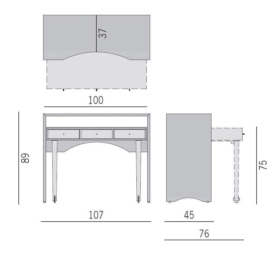 Home Office Wooden Writing Desk Italy Dream Design Scrivano Wooden Writing Desk