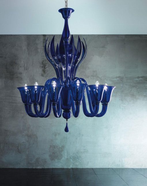 Murano blown glass pendant light. A luxurious lamp to complete your precious furniture. Design Alessandro Lenarda. Online shopping. Free home delivery.