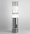 Acquista online Stacking, lussuosa lampada da terra in vetro soffiato dalle tonalità bianco/grigio fumo realizzata artigianalmente. Consegna gratuita.