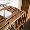 Modern, elegant, and luxurious console in solid ash wood. Glass shelf. Shop online for the best made in Italy furniture. Free home delivery.