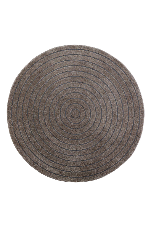 Tappeto rotondo Cortina Sfera Taupe: caldo, equilibrato, versatile